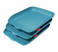 Leitz Cosy Letter Tray, Set of 3 A4, Calm Blue