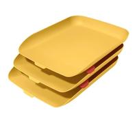 Leitz Cosy Letter Tray Set of 3 Warm Yellow 53582019