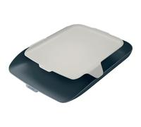 Leitz Cosy Letter Tray with Desk Organiser A4, Velvet Grey
