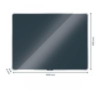 Leitz Cosy Magnetic Glass Whiteboard 60 x 40 cm Velvet Grey
