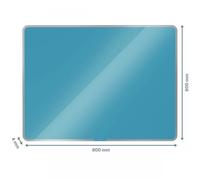 Leitz Cosy Magnetic Glass Whiteboard 80 x 60 cm Calm Blue