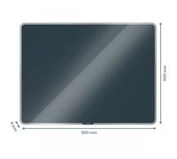 Leitz Cosy Magnetic Glass Whiteboard 80 x 60 cm Velvet Grey