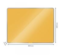 Leitz Whiteboard Magn Glass Cosy 80X60 Yellow, Yellow