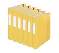 Leitz Cosy Series 10390019 Quality Folder 180° Active Pack of 6 A4 350 Sheets 6.5 cm Spine Width Yellow