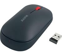 Leitz Cosy Dual Wireless Ergonomic Mouse 6531 Optical For Right and Left-Handed Users Bluetooth/USB-A Nano Receiver Grey