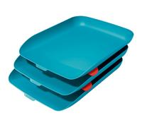 Leitz Cosy Tabletop Tray 3 Units Blue