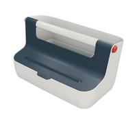 Leitz Storage Carry Box, Cosy Range, Hot Desking Box, Organiser Box for Home or Office, Storage Box with Handle, Smart Compartments for Organisation, Velvet Grey, 61250089