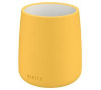 Leitz Cosy Warm Yellow Ceramic Minimalist Home Office Desk Bathroom Sink Décor Pen Pencil Stationery Storage Toothbrush Holder Pot