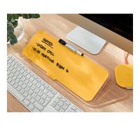 Leitz Glass Dry Wipe Desktop Whiteboard Pad, Cosy Range, Warm Yellow, 52690019