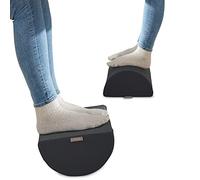 Leitz Ergonomic Office Desk Foot Rest Ankle Support Velvet Grey