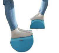 Leitz Desk Foot Rest, Adjustable Leg & Knee Support, Suitable For The Home Office, Relieves Shoulder & Back Ache, Made From Foam With A Fabric Cover, Ergo Cosy Range, Calm Blue, 53710061