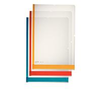 Leitz Desk Free Folders A4 (Clear) Pack of 6, Black