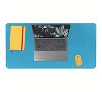 Leitz Desk Mat, Large 80 x 40cm Desk Pad, Non-Slip Mat For Laptop, PC, Monitors & Mouse Mats, Desktop Protector & Mouse Pad, Home/ Office Use, Cosy Range, PVC Material, Calm Blue, 52680061