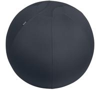 Leitz Ergo Active Sitting Ball with Stopper Function, Ergonomically Designed Desk Chair Alternative, 65cm Diameter, Includes Fabric Ball Cover, Hand Air Pump & 2 x Plugs, Velvet Grey, 65420089
