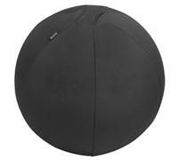 Leitz Ergo Active Sitting Ball with Stopper Function, Ergonomically Designed Desk Chair Alternative, 55cm Diameter, Includes Fabric Ball Cover, Hand Air Pump & 2 x Plugs, Velvet Grey, 65410089