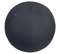 Leitz Ergo Active Sitting Ball with Stopper Function, Ergonomically Designed Desk Chair Alternative, 65cm Diameter, Includes Fabric Ball Cover, Hand Air Pump & 2 x Plugs, Velvet Grey, 65420089