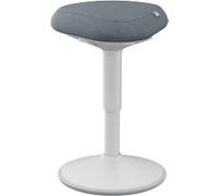Leitz Ergo Active Sitting Stool 6544 With Adjustable Comfort Seat 47 - 64 cm Up to 110 kg Light Grey