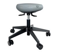 Leitz Ergo Active Sitting Stool with Wheels and Wobble Comfort Seat, Black