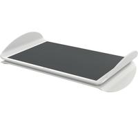 Leitz Ergo Adjustable Computer Foot Rest, Two Height Settings, Light Grey/White