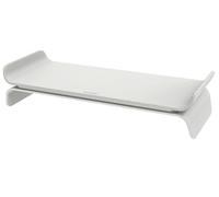 Leitz Ergo Adjustable Monitor Stand, Monitor Riser With Two Height Settings, Light Grey, 65040085