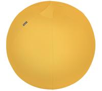 Leitz Active Sitting Ball, Ergonomically Designed Desk Chair Alternative, 65cm Diameter, Includes 100% Fabric Ball Cover, Inner Ball, Hand Air Pump & 2 x Plugs, Ergo Cosy Range, Warm Yellow, 52790019