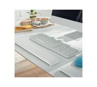 Leitz Adjustable Ergonomic Keyboard Wrist Rest, Desktop Long Foam Cushioned Wrist Support Pad, For Left Or Right Handed Users, Full Size Desktop Wrist Rest, Ergo Cosy Range, Light Grey, 65240085