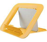 Leitz Adjustable Laptop Stand, Compact Laptop Holder With 4 Height Settings, 80% Recycled Plastic & 100% Recycable, Ergo Cosy Range, Warm Yellow, 312 x 50 x 247mm, 64260019