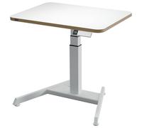 Leitz Ergo Small Electric Sit Standing Desk With Stand-up Reminder, White