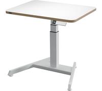 Leitz Ergo Electric Sitting Stand Desk Small with Smart Stand Up Reminder, Ergonomic Standing Desk, Load Capacity up to 80kg, Cable Management Drawer, 80cm x 60cm, Ergo Assortment, White, 65340001