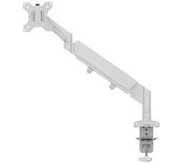 Leitz Space Saving Single Monitor Arm Mount for 17''-32" Monitors, Ergonomic Desk Stand with Left/Right Swivel, Tilt Rotation and a Load Capacity up to 9kg, VESA Plate, Light Grey, 64890085