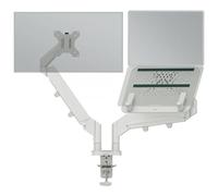 Leitz Ergo Space-Saving Dual Monitor and Laptop Arm Light Grey
