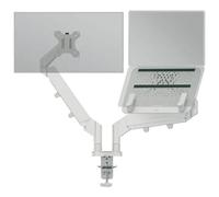 Leitz Ergo Space Saving Dual Monitor Plus Laptop Arm Light Grey, none