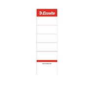 Leitz Esselte 810801 Replacement Spine Labels for 75 mm Folders with Spine Label Pockets, Pack of 10, Short and Wide, 50 x 158 mm, White