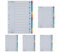 Leitz Esselte A4 12 Positions Index Divider 100194 (Pack of 5)