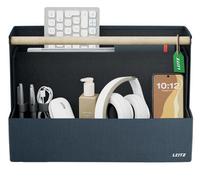 Leitz Fabric Portable Desk Organiser With Handle - Collapsible Hot Bag Four Compartments And Protective, Recycled Materials - 38