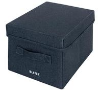 Leitz Fabric Storage Box with Lid Twinpack Small Grey 61460089