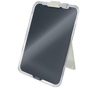 Leitz Glass Dry Wipe Personal Desktop Easel Whiteboard, Cosy Range, Velvet Grey, 39470089