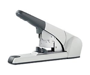 Leitz Heavy Duty Flat Clinch Stapler 5553 Full Strip White 120 Sheets 23/15 XL Metal, Plastic