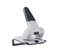 Leitz Heavy Duty Hole Punch, 65 Sheets, Guide Bar with Format Markings, Metal, 51800084 - Silver