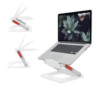 Leitz Height Adjustable Multi-Angle Laptop Stand, Six Pre-Set Height & Angle Com