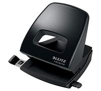 Leitz Hole Punch, 30 Sheets, Guide Bar with Format Markings, 100% Recyclable, Eco Friendly, NeXXt Recycle Range, 50030095, Black
