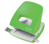 Leitz Hole Punch, for 30 Sheets, NeXXt Recycle Range, Green | Punches up to 30 sheets; Comfortable grip and guide bar support accurate punching; For work, school or home