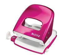 Leitz Hole Punch WOW 5008 Metal 2-hole 30 sheets pink