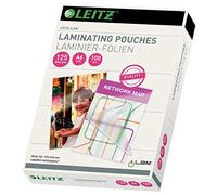 Leitz Hot laminating films, A6, pack of 100, glossy, transparent, film thickness 125 mic, 33806