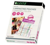 Leitz Hot laminating films, A6, pack of 100, glossy, transparent, film thickness