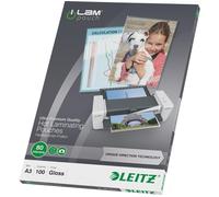 Leitz iLAM Premium Laminating Pouches UDT A3 160 Micron (100 Pack)