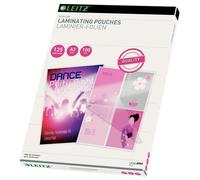 Leitz Laminating Pouches Made of 125 Micron Thick Material (Transparent, Glossy, A3) - Pack of 100