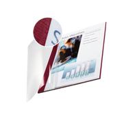 Leitz impressBIND Soft Covers, 3.5 mm Spine, Bordeaux, Pack of 10