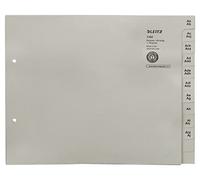 Leitz Index Divider Sheets, Alphabetical Tabs (A-Z) A4, Grey | Paper for 100 Folder, help organise A4 documents; Quick access to documents; For organised filing; Blue Angel certified