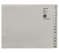Leitz Index Divider Sheets, Alphabetical Tabs (A-Z) A4 Paper for 24 Folders | Grey tabs help organise A4 documents; Quick access to documents; For organised filing; Blue Angel certified